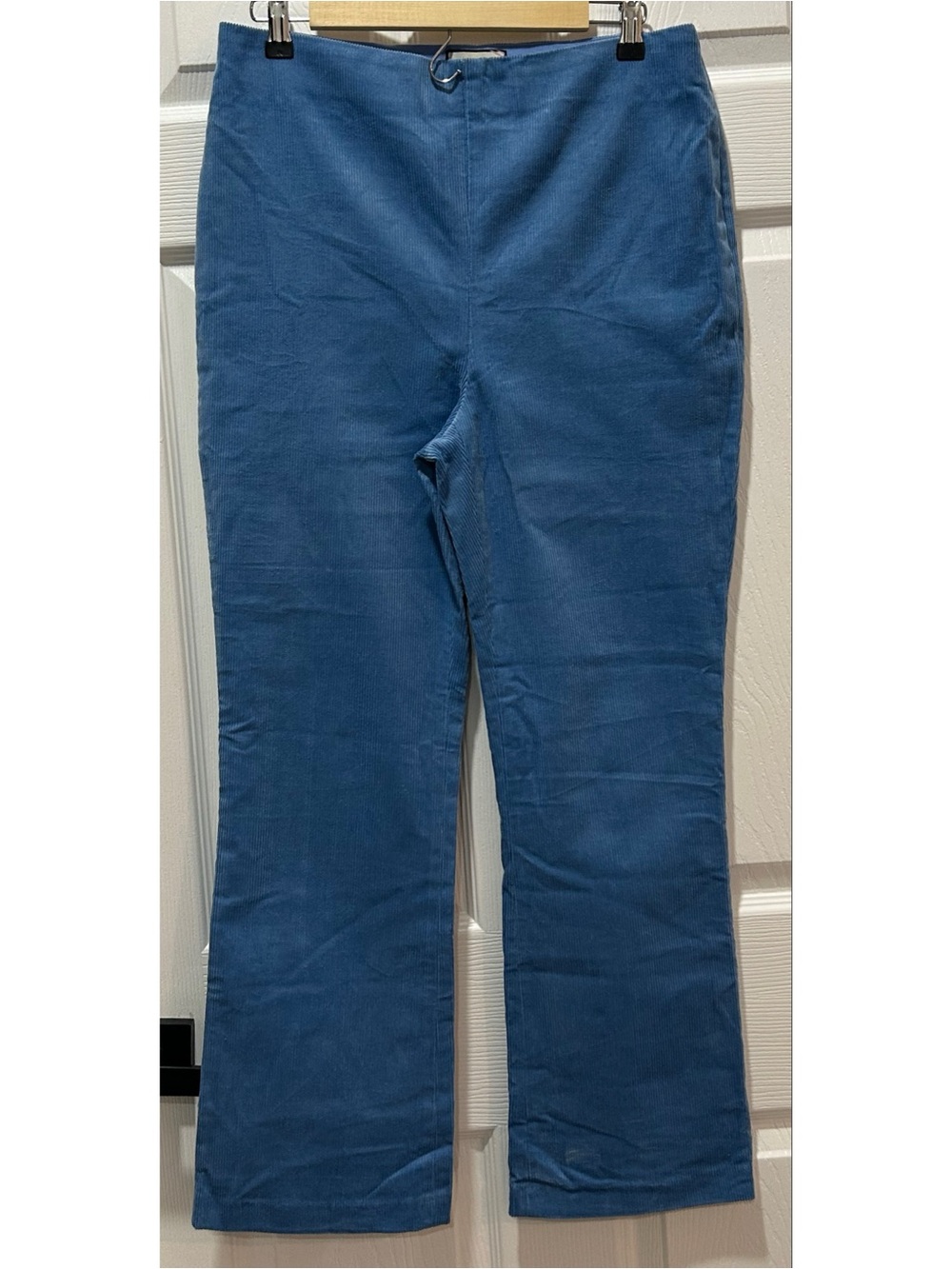 Tuckernuck Ashford Pants Women’s XL Blue Corduroy High Rise Kick Flare Boho NWT - Picture 2 of 7
